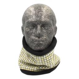 HARRIS TWEED SNOOD LIGHT YELLOW GREY DOGTOOTH M FRONT_clipped_rev_1.jpg